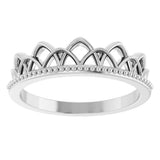 Sterling Silver Stackable Crown Ring