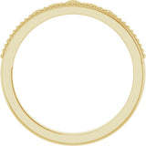 14K Yellow Stackable Crown Ring