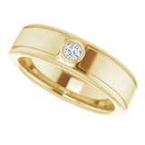 14K Yellow 1/10 CTW Natural Diamond Band