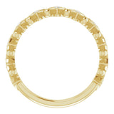 14K Yellow 1/10 CTW Natural Diamond Stackable Ring