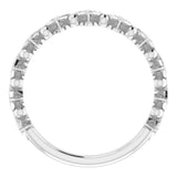 14K White Gold 1/10 CTW Natural Diamond Stackable Ring