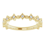 14K Yellow 1/10 CTW Natural Diamond Stackable Ring