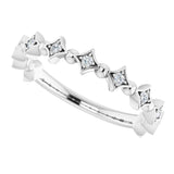 14K White Gold 1/10 CTW Natural Diamond Stackable Ring