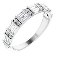 14K White 1/2 CTW Natural Diamond Anniversary Band