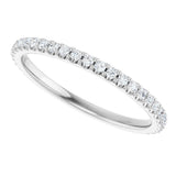 Platinum 1/4 CTW Natural Diamond Anniversary Band