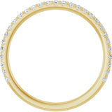 14K Yellow 1/4 CTW Lab-Grown Diamond Anniversary Band