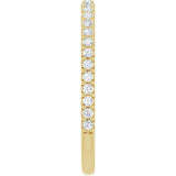 14K Yellow 1/4 CTW Lab-Grown Diamond Anniversary Band