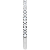 Platinum 1/4 CTW Natural Diamond Anniversary Band