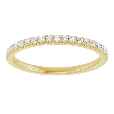 14K Yellow 1/4 CTW Lab-Grown Diamond Anniversary Band