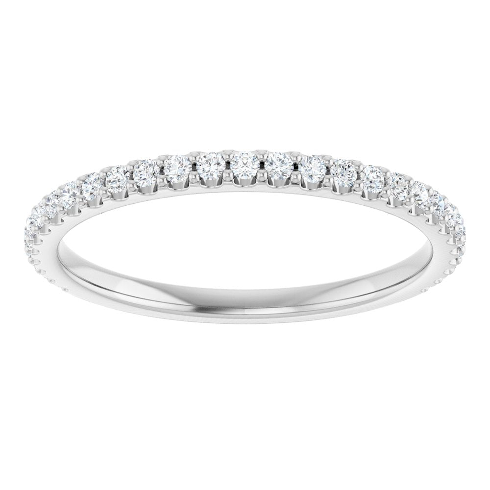 Platinum 1/4 CTW Natural Diamond Anniversary Band