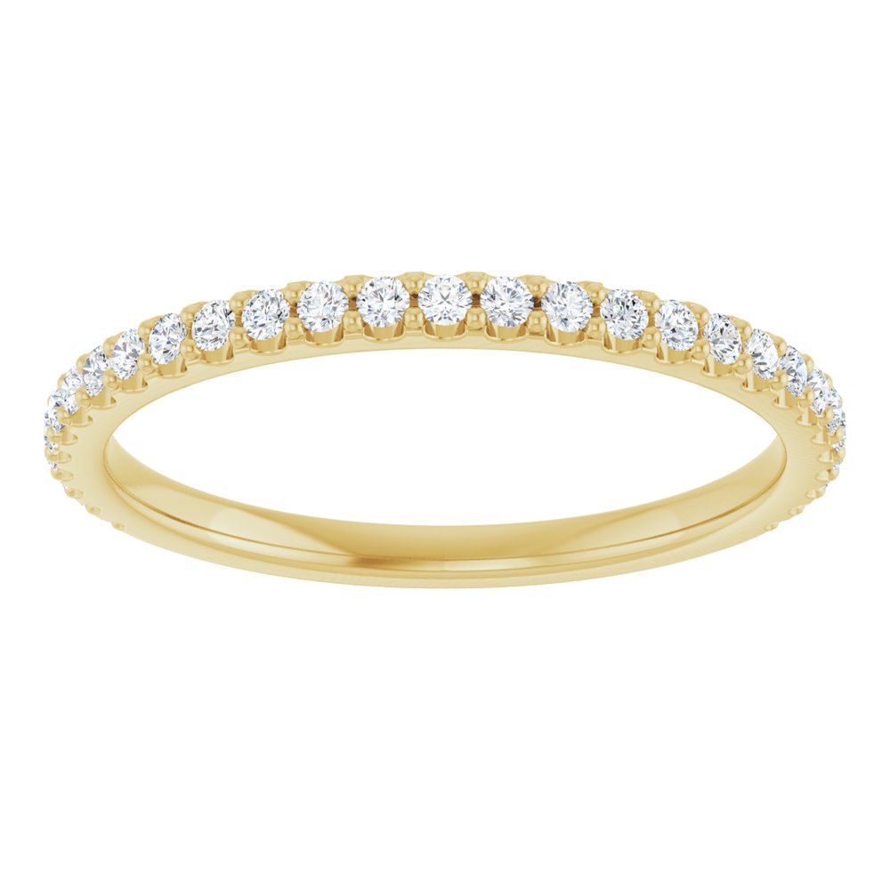 14K Yellow 1/4 CTW Lab-Grown Diamond Anniversary Band