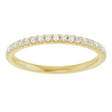 14K Yellow 1/4 CTW Lab-Grown Diamond Anniversary Band