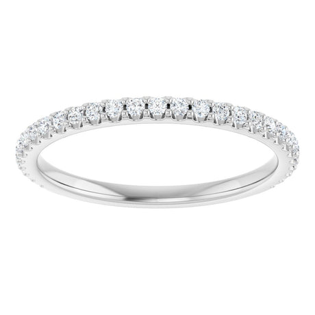 14K White 1/4 CTW Lab-Grown Diamond Anniversary Band