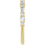 14K Yellow Gold 3/8 CTW Natural Diamond Anniversary Band