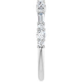 14K White Gold 1/2 CTW Lab-Grown Diamond Anniversary Band