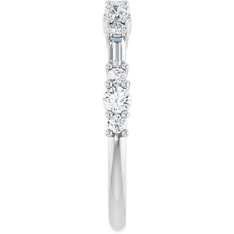 14K White Gold 1/2 CTW Lab-Grown Diamond Anniversary Band