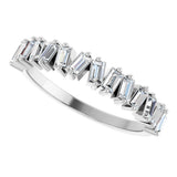 14K White Gold 1/2 CTW Natural Diamond Anniversary Band