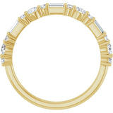 14K Yellow Gold 3/8 CTW Natural Diamond Anniversary Band
