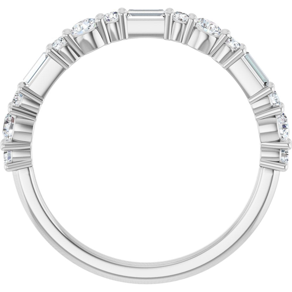 14K White Gold 1/2 CTW Lab-Grown Diamond Anniversary Band