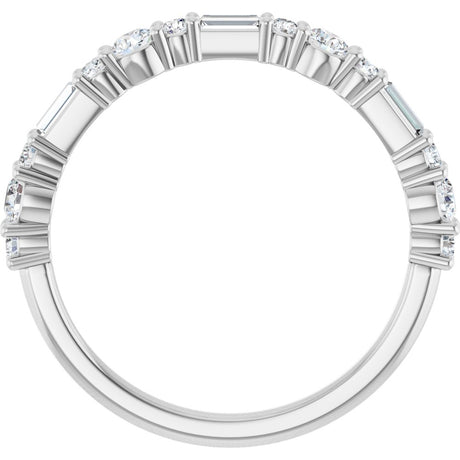 14K White Gold 1/2 CTW Lab-Grown Diamond Anniversary Band