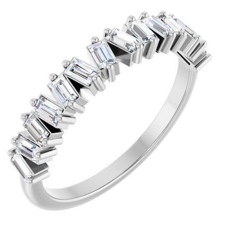 14K White Gold 7/8 CTW Lab-Grown Diamond Anniversary Band