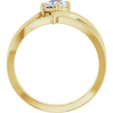 14K Yellow 1/2 CT Lab-Grown Diamond Ring