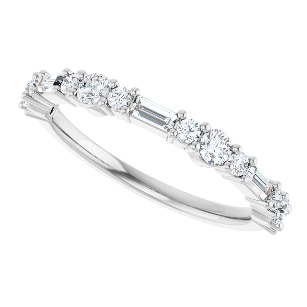 14K White Gold 1/2 CTW Lab-Grown Diamond Anniversary Band