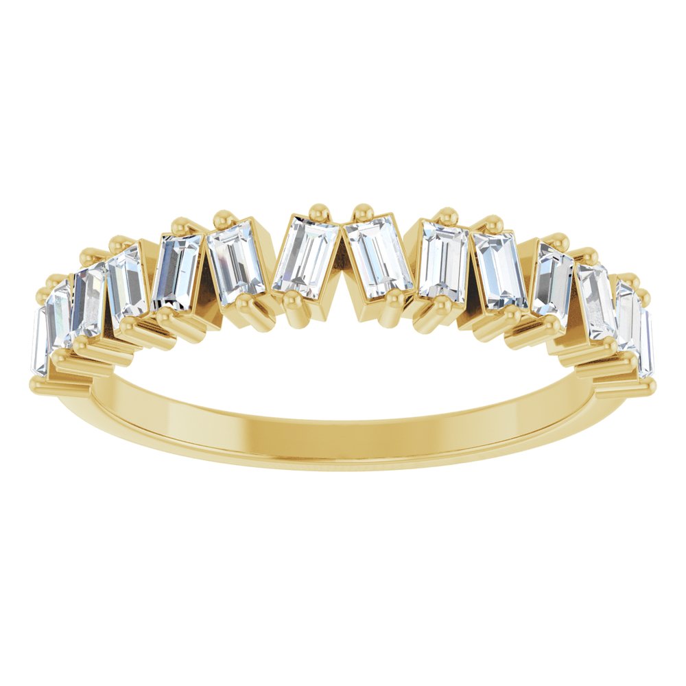 14K Yellow 1/2 CTW Lab-Grown Diamond Anniversary Band