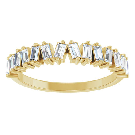 14K Yellow 7/8 CTW Lab-Grown Diamond Anniversary Band