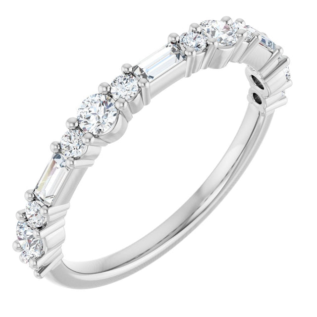 14K White Gold 1/2 CTW Lab-Grown Diamond Anniversary Band