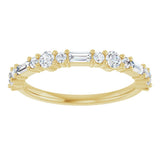 14K Yellow Gold 3/8 CTW Natural Diamond Anniversary Band
