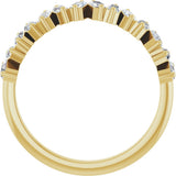 14K Yellow Gold 7/8 CTW Lab-Grown Diamond Anniversary Band