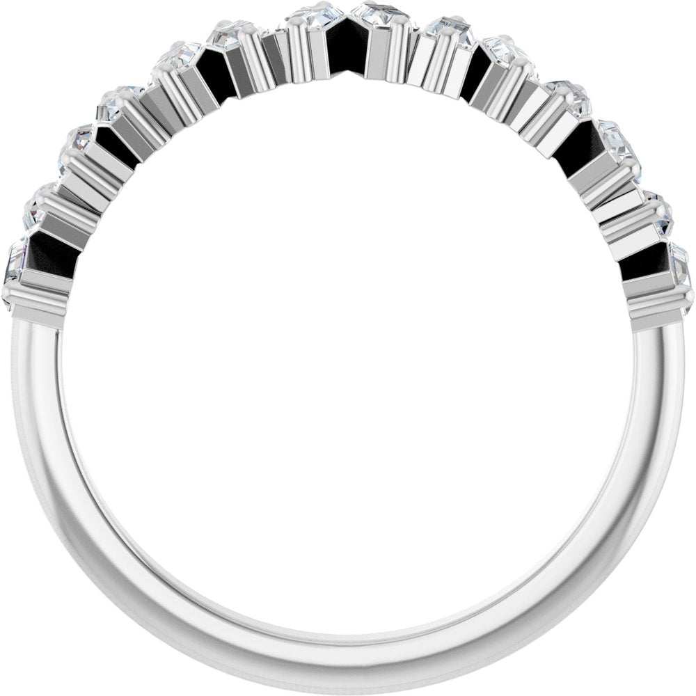 14K White Gold 7/8 CTW Lab-Grown Diamond Anniversary Band
