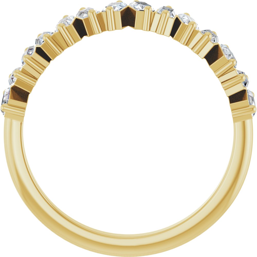 14K Yellow Gold 1/2 CTW Lab-Grown Diamond Anniversary Band