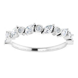 Platinum 3/8 CTW Natural Diamond Anniversary Band