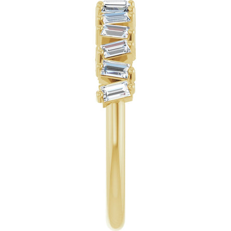 14K Yellow Gold 1/2 CTW Lab-Grown Diamond Anniversary Band