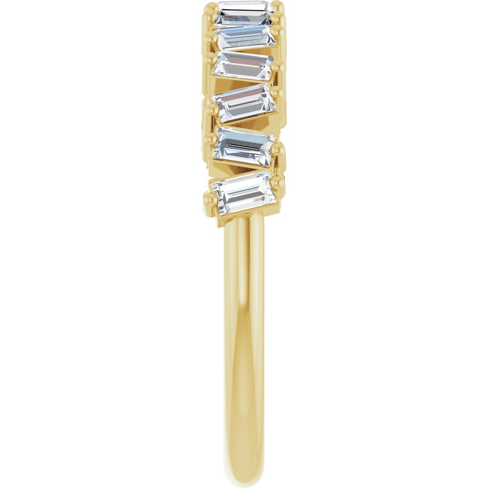 14K Yellow Gold 7/8 CTW Lab-Grown Diamond Anniversary Band