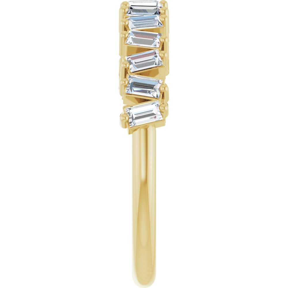 14K Yellow 1/2 CTW Lab-Grown Diamond Anniversary Band