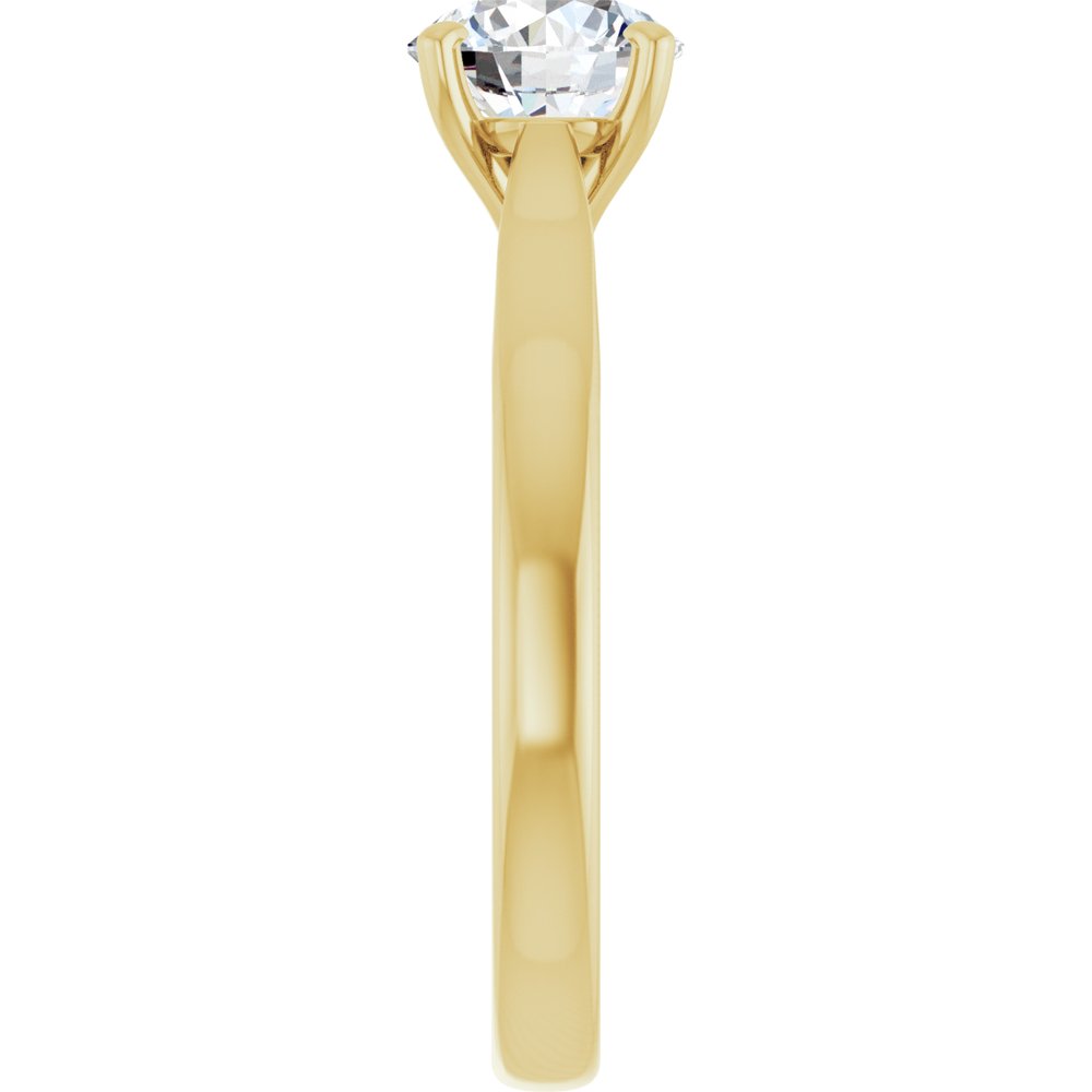 14K Yellow Gold 1 CTW Lab-Grown Diamond Engagement Ring