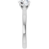 14K White Gold 1 CTW Lab-Grown Diamond Engagement Ring
