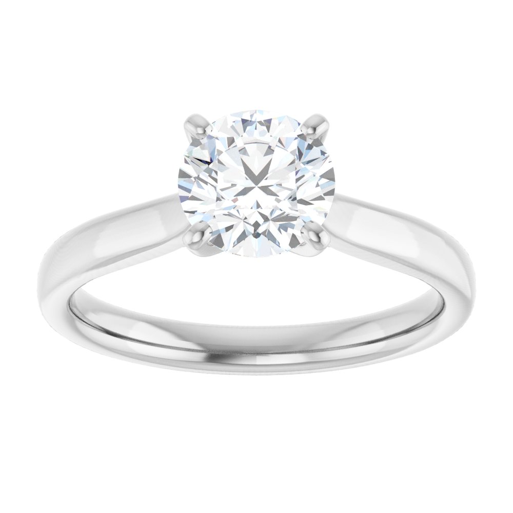 14K White Gold 1 CTW Lab-Grown Diamond Engagement Ring