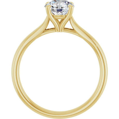 14K Yellow Gold 1 CTW Lab-Grown Diamond Engagement Ring