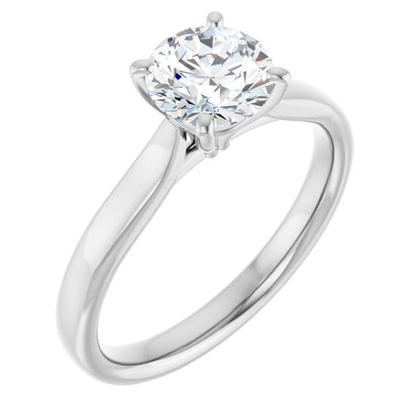 14K White Gold 1 CTW Lab-Grown Diamond Engagement Ring