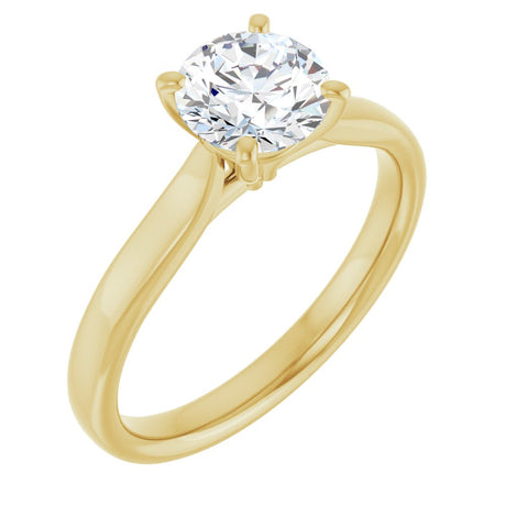14K Yellow Gold 1 CTW Lab-Grown Diamond Engagement Ring