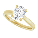 14K Yellow Gold 1 CTW Lab-Grown Diamond Engagement Ring