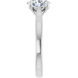 14K White Gold 1 CTW Lab-Grown Diamond Engagement Ring