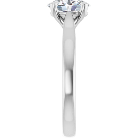 14K White Gold 1 CTW Lab-Grown Diamond Engagement Ring