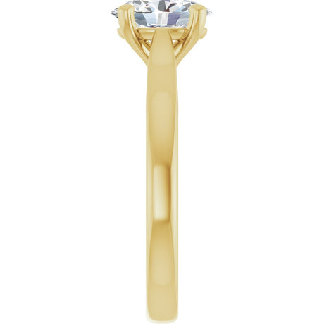 14K Yellow Gold 1 CTW Lab-Grown Diamond Engagement Ring