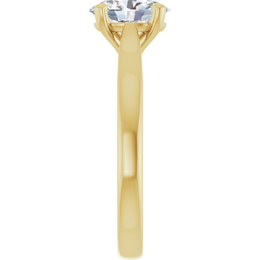 14K Yellow Gold 1 CTW Lab-Grown Diamond Engagement Ring