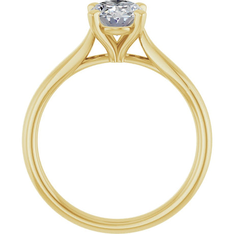 14K Yellow Gold 1 CTW Lab-Grown Diamond Engagement Ring